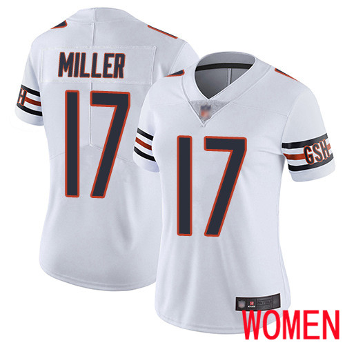 Chicago Bears Limited White Women Anthony Miller Road Jersey NFL Football #17 Vapor Untouchable